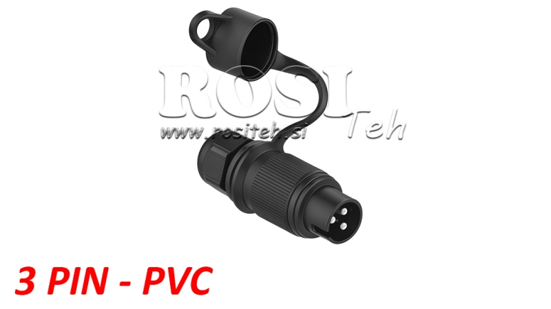 3-PIN STEKKER PVC
