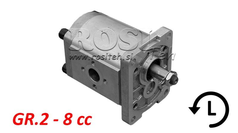 ΥΔΡΑΥΛΙΚΗ ΑΝΤΛΙΑ GR.2 8 CC ΑΡΙΣΤΕΡΗ - FLANGES