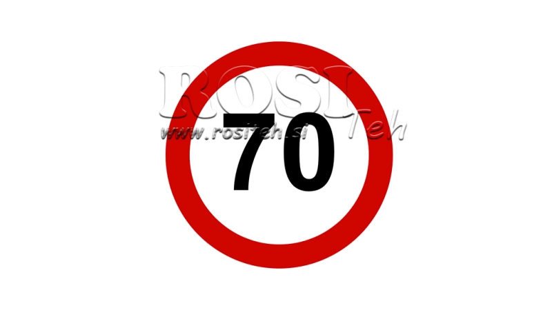 ΑΥΤΟΚΟΛΛΗΤΗ ΕΣΤΙΑ ΣΗΜΑΤΟΣ ΤΑΧΥΤΗΤΑΣ 70KM/H