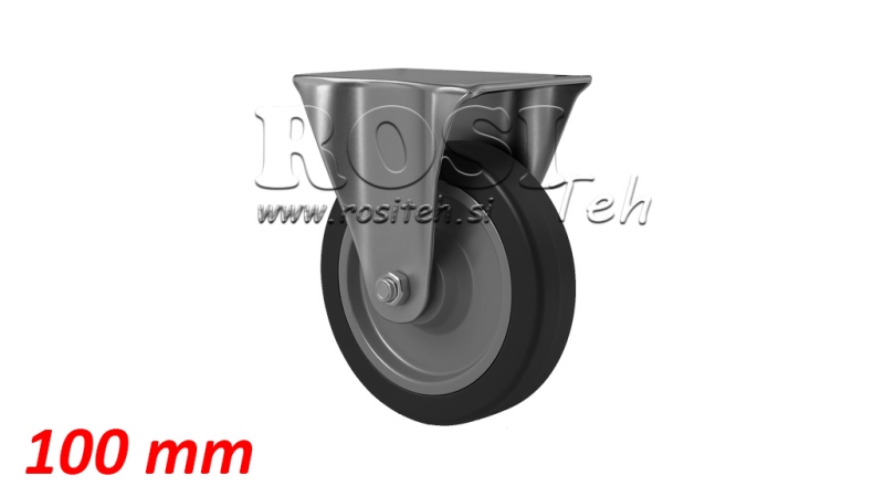 KOLIESKO 100mm S PEVNOU ZÁKLADŇOU
