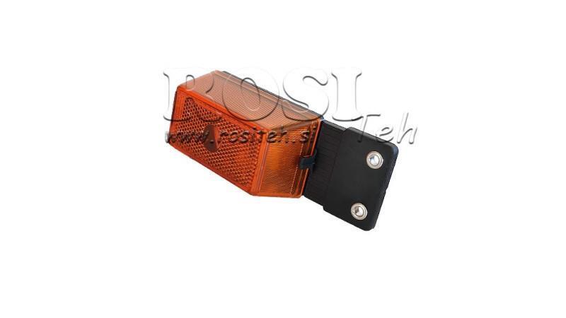 SEITENLICHT FÜR ANHÄNGER QUADRAT ORANGE