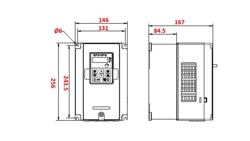 FREKVENČNI PRETVORNIK-INVERTER 3Faz 5,5kW GD20-5R5G-4-EU