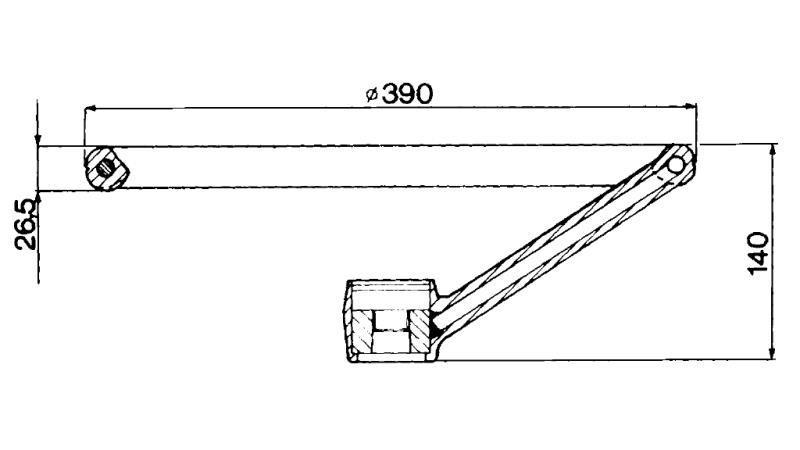 ΤΙΜΟΝΙ ΔΙΑΜΕΤΡΟΥ 390 - h 140