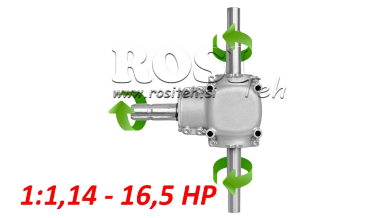 ΓΕΝΙΚΟ ΚΙΒΩΤΙΟ ΓΩΝΙΑΚΟ ΔΙΠΛΗΣ ΑΞΟΝΑΣ 1:1.14 (16.5HP-12KW)