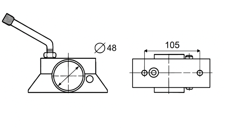 STÖDLEGSKLAMPA 150KG BILSLÄP