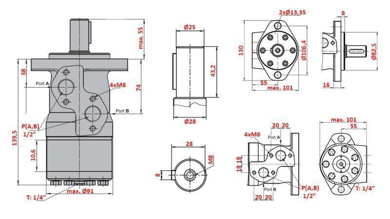 ΥΔΡΑΥΛΙΚΟΣ ΜΟΤΕΡ MP 80