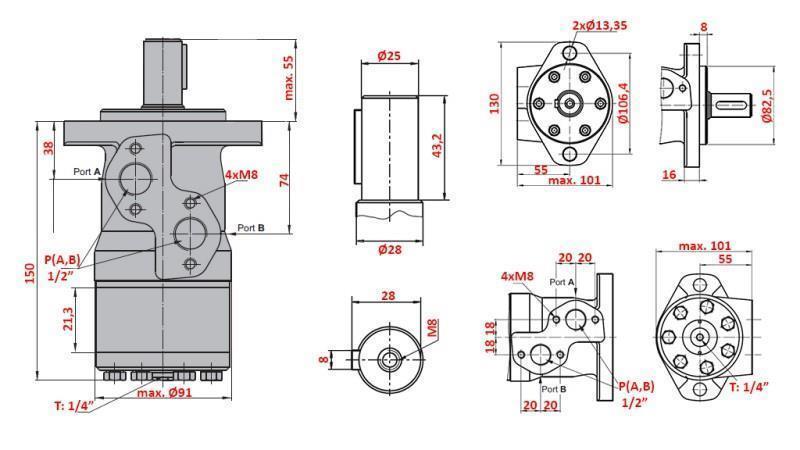 ΥΔΡΑΥΛΙΚΟΣ ΚΙΝΗΤΗΡΑΣ MP 160