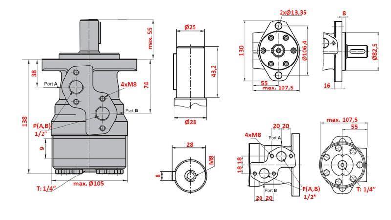 Hydraulikmotor MR 50