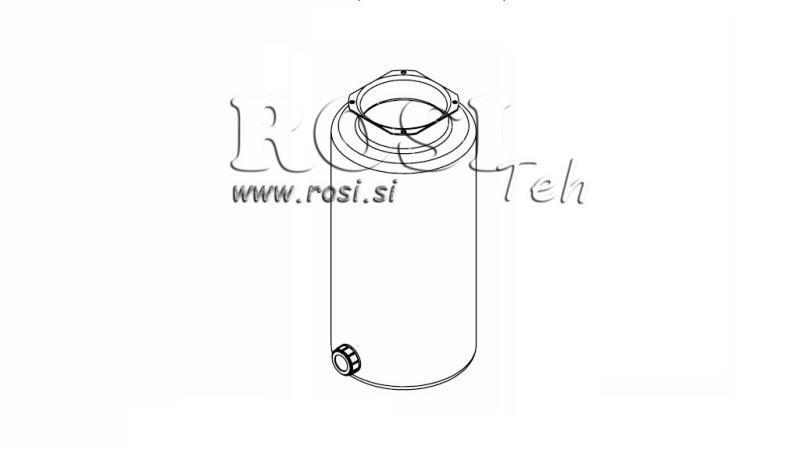 METALLRESERVOAR RULL PP 12 LITER HORIZONTAL-VERTIKAL