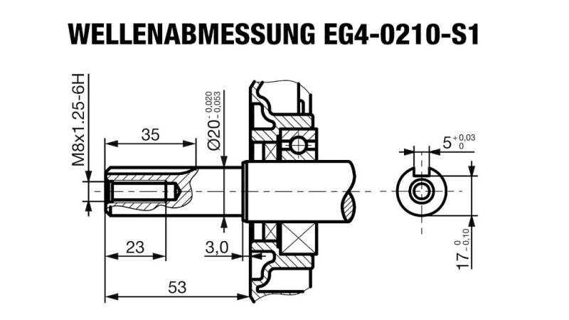 κινητήρας βενζίνης EG4-200cc-5.10kW-3,600 RPM-H-KW20x53-χειροκίνητη εκκίνηση