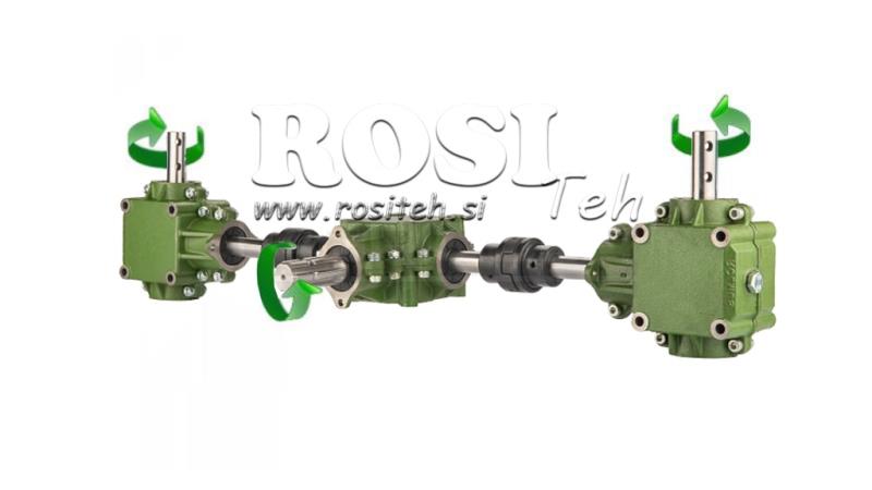 ΣΕΤ ΚΙΒΩΤΙΩΝ ΤΑΧΥΤΗΤΩΝ 1:1.44 (27HP-20KW) ΓΙΑ ΔΙΑΣΠΟΡΕΑ L:800 ΧΥΤΟ ΣΙΔΗΡΟ ΜΕ ΣΥΣΤΗΜΑ ΑΣΦΑΛΕΙΑΣ