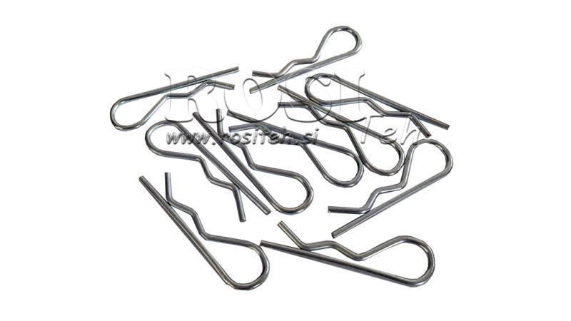 ΣΕΤ ΑΣΦΑΛΕΙΑΣ CLIPS μονό fi 2.5 mm (10τεμ)