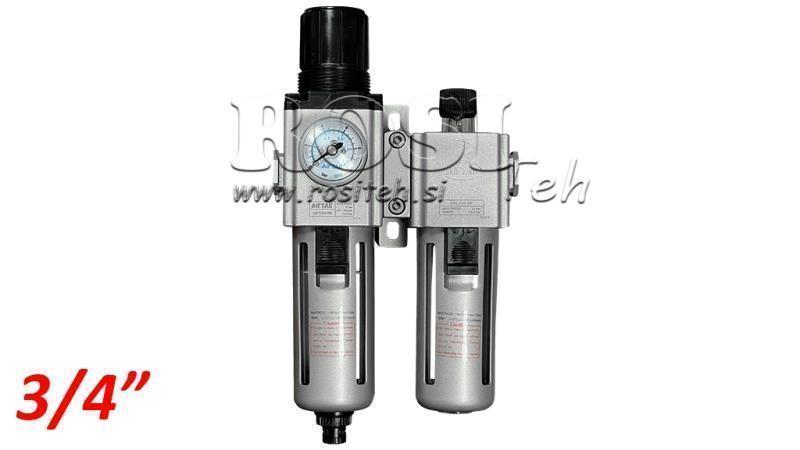 ΠΝΕΥΜΑΤΙΚΗ ΜΟΝΑΔΑ ΠΡΟΕΤΟΙΜΑΣΙΑΣ 600 G3/4 40µ 0-10b