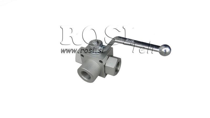 ΧΕΙΡΟΚΙΝΗΤΗ ΒΑΛΒΙΔΑ 3-ΔΡΟΜΩΝ RS3 3/8 - 500BAR - 35 λίτρα