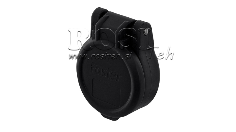 SVART BESKYTTENDE DEKSEL PVC HUNN RASK KOBLING PUSH PULL