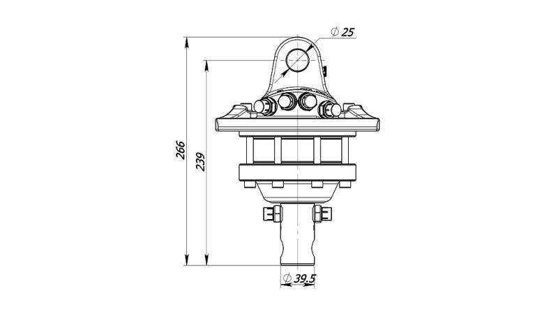 ΥΔΡΑΥΛΙΚΟΣ ΡΟΤΑΡΑΣ 1000/500 KG ΜΕ ΑΞΟΝΑ
