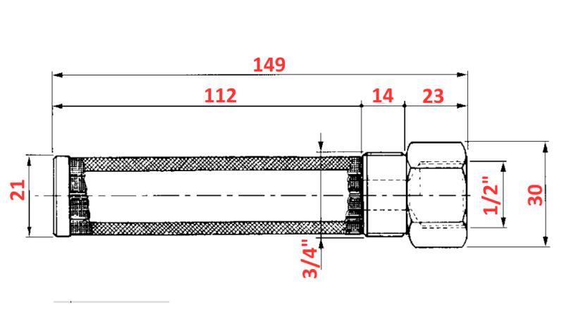 ΦΙΛΤΡΟ ΥΔΡΑΥΛΙΚΟΥ ΣΩΛΗΝΑ 250u 1/2 - 3/4