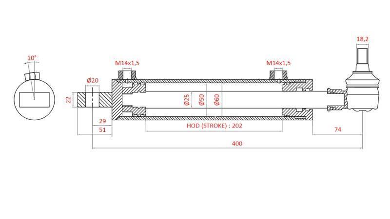 ΥΔΡΑΥΛΙΚΟΣ ΣΤΕΡΕΩΤΙΚΟΣ ΚΥΛΙΝΔΡΟΣ FIAT-NEW HOLLAND OEM-5189891