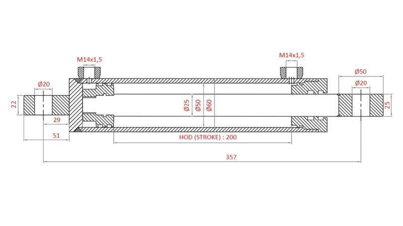 ΥΔΡΑΥΛΙΚΟΣ ΚΥΛΙΝΔΡΟΣ ΔΙΕΥΘΥΝΣΗΣ SAME OEM-264.6342.4/11