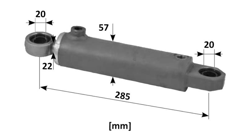 HYDRAULISK STYRINGSCYLINDER SAMME OEM-0.467.6343.4