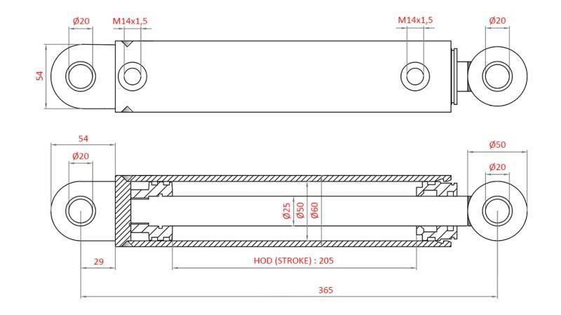 ΥΔΡΑΥΛΙΚΟΣ ΚΥΛΙΝΔΡΟΣ ΔΙΕΥΘΥΝΣΗΣ FIAT-NEW HOLLAND OEM-87302890