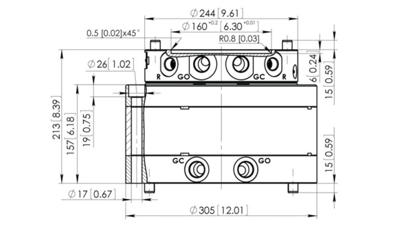 ΥΔΡΑΥΛΙΚΟΣ ΡΟΤΑΤΟΡ CPR8-01 33000-8000 KG