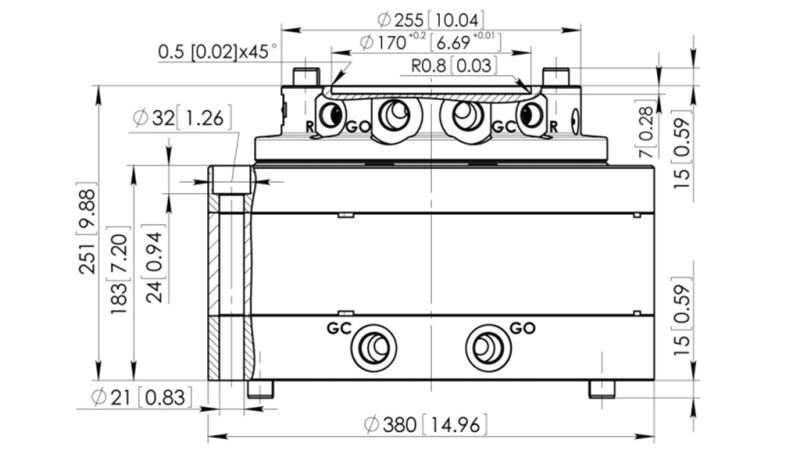 ΥΔΡΑΥΛΙΚΟΣ ΡΟΤΑΤΟΡ CPR14-01 55000/14000 KG