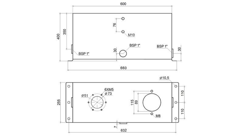 ΜΕΤΑΛΛΙΚΗ ΔΕΞΑΜΕΝΗ 45 ΛΙΤΡΩΝ ΚΥΒΟΣ 400x255x600mm ΣΥΜΠΛΗΡΩΜΕΝΗ ΜΕ ΕΞΟΠΛΙΣΜΟ
