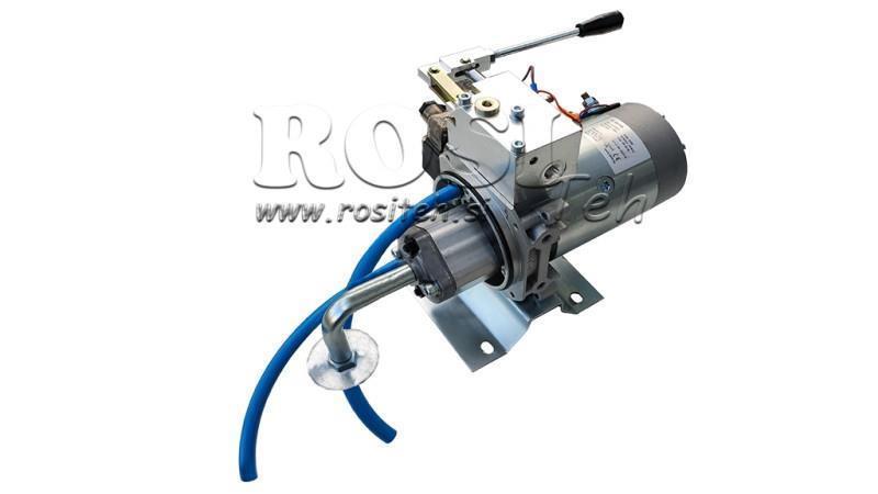 ΜΙΝΙ ΥΔΡΑΥΛΙΚΟΣ ΣΥΝΑΓΩΓΟΣ 12V DC - 1.6kW = 2.1cc - 8 λίτρα - μονής κατεύθυνσης συναρμολόγηση ΜΕ ΧΕΙΡΟΚΙΝΗΤΗ ΑΝΤΛΙΑ