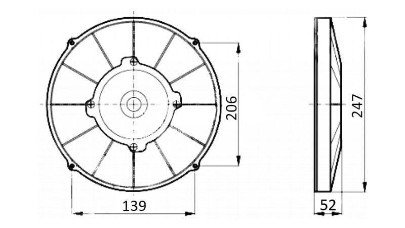 ΑΞΟΝΙΟΣ ΑΕΡΑΣ 225mm ΠΡΟΩΘΗΣΗ 24V