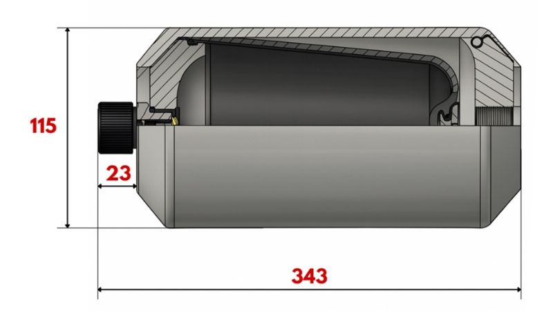 ΥΔΡΑΥΛΙΚΟΣ ΑΚΟΥΜΠΛΩΤΗΣ 2 ΛΙΤ - M18X1.5