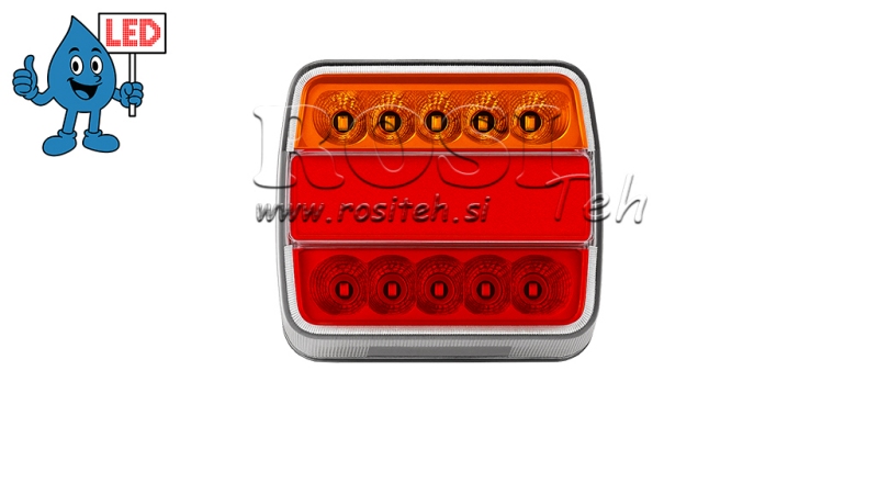 LED ZADNÍ SVĚTLO PRO PŘÍVĚS KOMBINOVANÉ 4 FUNKCE 12V