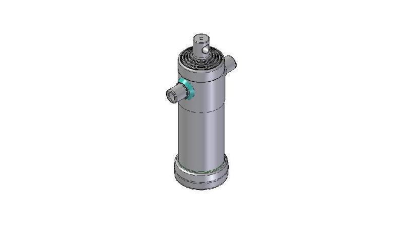3095F -TELESKOPZYLINDER STANDARD/LOCH 5 STUFEN HUB 2140 FI 124