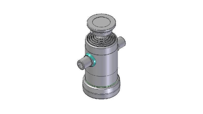 3098S - TELESCOPISK CYLINDER STANDARD/BOLL 5 STEG SLAG 765 DIAMETER 124