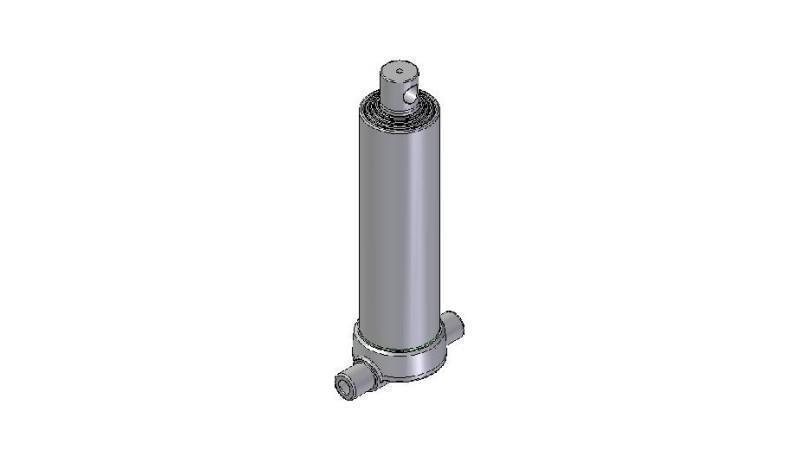 3547F -TELESCOPIC ZYLINDER UNTERE – LOCH 4 GRAD HUB 1510 FI 124
