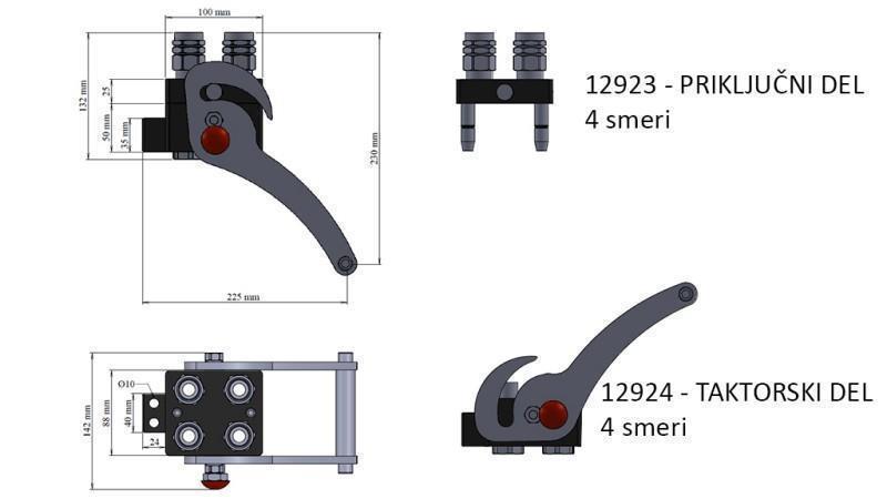 ΣΥΝΔΕΣΜΟΣ MULTI-FASTER 4-way BSP1/2 ΝΕΟΥ ΤΥΠΟΥ