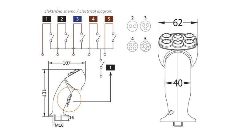 ΑΠΟΜΑΚΡΥΣΜΕΝΗ ΧΕΙΡΙΣΤΗΡΙΑ ΡΟΖΙ JOYSTICK - 4 ΚΟΥΜΠΙΑ