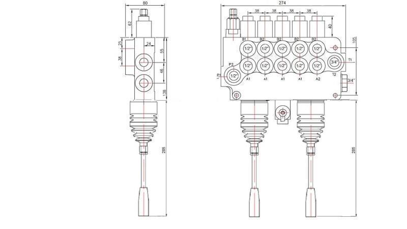 ΚΡΑΤΗΣΗ ΥΔΡΑΥΛΙΚΗΣ ΒΑΛΒΙΔΑΣ 5xP80   2x JOYSTICK