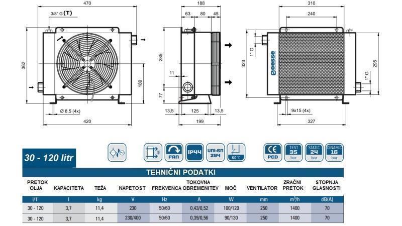 ΨΥΓΕΙΟ ΛΑΔΙΟΥ AC 230V HY02401 30-120 ΛΙΤΡΑ