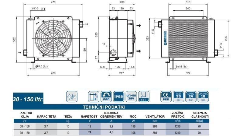 ΨΥΓΕΙΟ ΛΑΔΙΟΥ DC 12V HY02402 30-150 ΛΙΤΡΑ