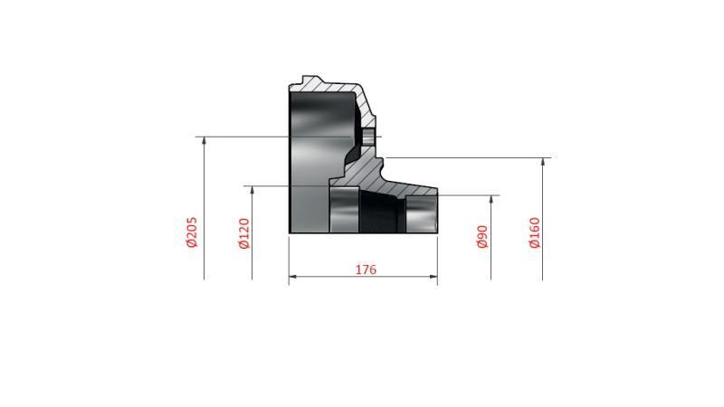 ΤΥΜΠΑΝΟ ΦΡΕΝΟΥ 090-120 300X060 ΓΙΑ ΑΞΟΝΑ 1600-1800-2000mm
