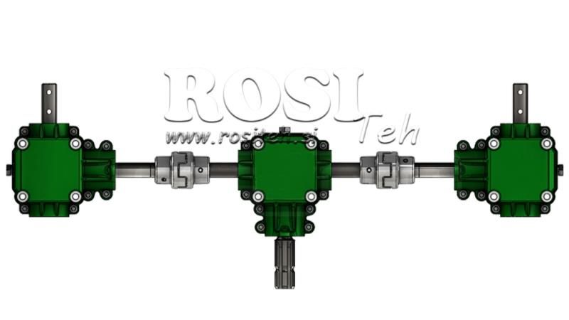ΣΕΤ ΚΙΒΩΤΙΩΝ ΤΑΧΥΤΗΤΩΝ 1:1.44 (27HP-20KW) ΓΙΑ ΔΙΑΣΠΟΡΕΑ L:800 ΧΥΤΟ ΣΙΔΗΡΟ ΜΕ ΣΥΣΤΗΜΑ ΑΣΦΑΛΕΙΑΣ