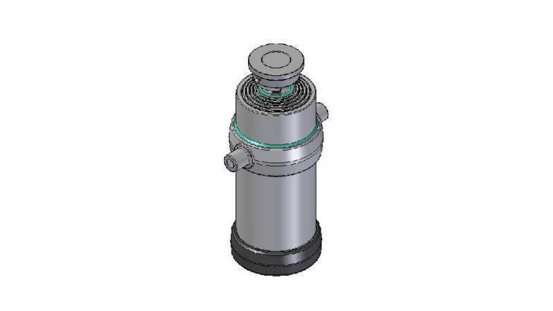 5034S -CYLINDER TELESKOPOWY STANDARDOWY/KULKA 5 ETAPÓW SKOKU 2050 ŚREDNICA 215