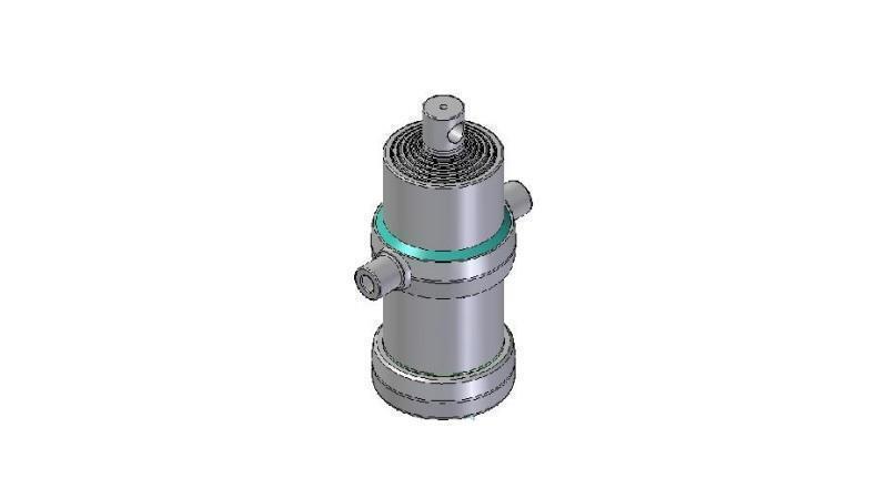6021F -TELESKOPZYLINDER STANDARD/LOCH 6 STUFEN HUB 1765 FI 170