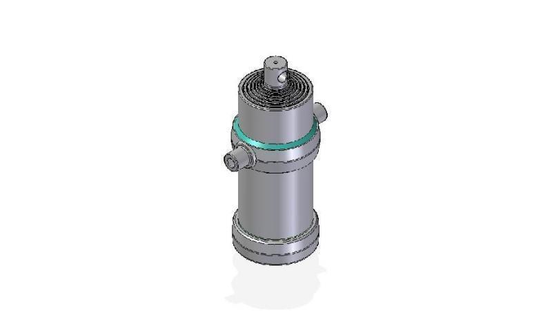 7020F -TELESCOPISK CYLINDER STANDARD/HUL 7 TRIN SLAG 2605 DIAMETER 190