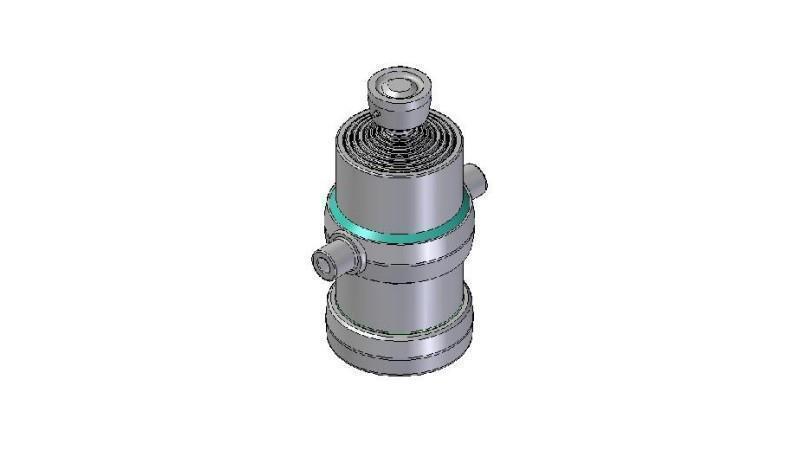 8005S -TELESCOPISK CYLINDER STANDARD/KUGLE 8 TRIN BEVÆGELSE 2060 DIAMETER 190