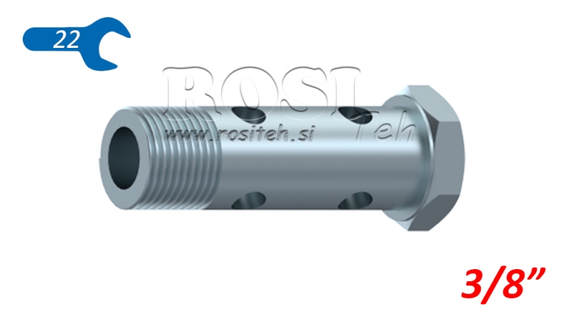 HYDRAULICKÝ DUTÝ ŠROUB DVOJITÝ 3/8