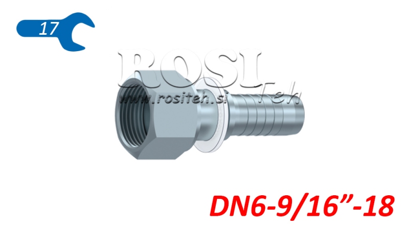 HYDRAULICKÉ PŘIPOJENÍ DKORFS ŽENSKÉ DN6-9/16-18