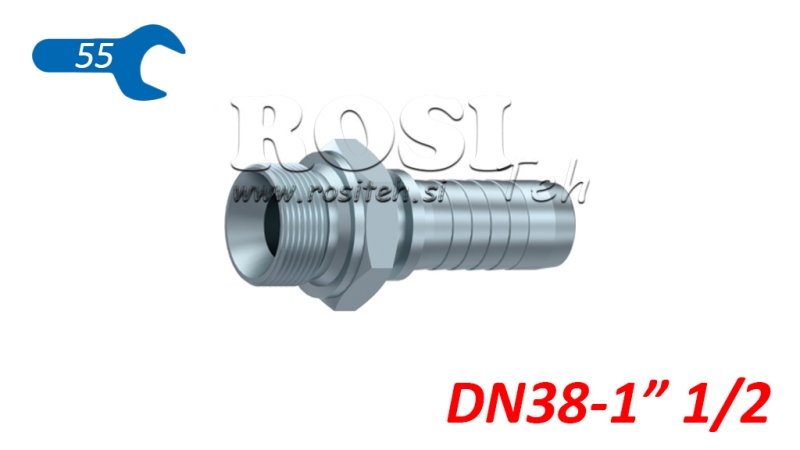 HYDRAULICKÉ PŘIPOJENÍ BSP MUŽ DN38-1 1/2