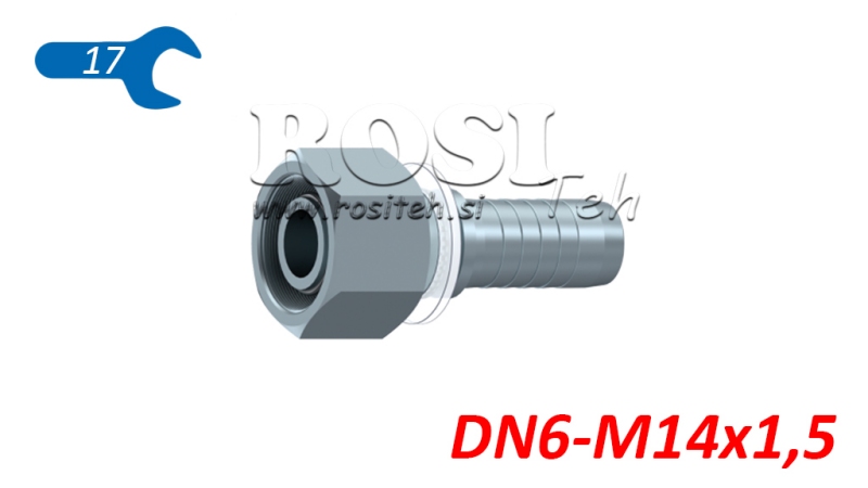 HYDRAULICKÉ PŘIPOJENÍ DKOS 6 S ŽENSKÝM DN6-M14X1,5